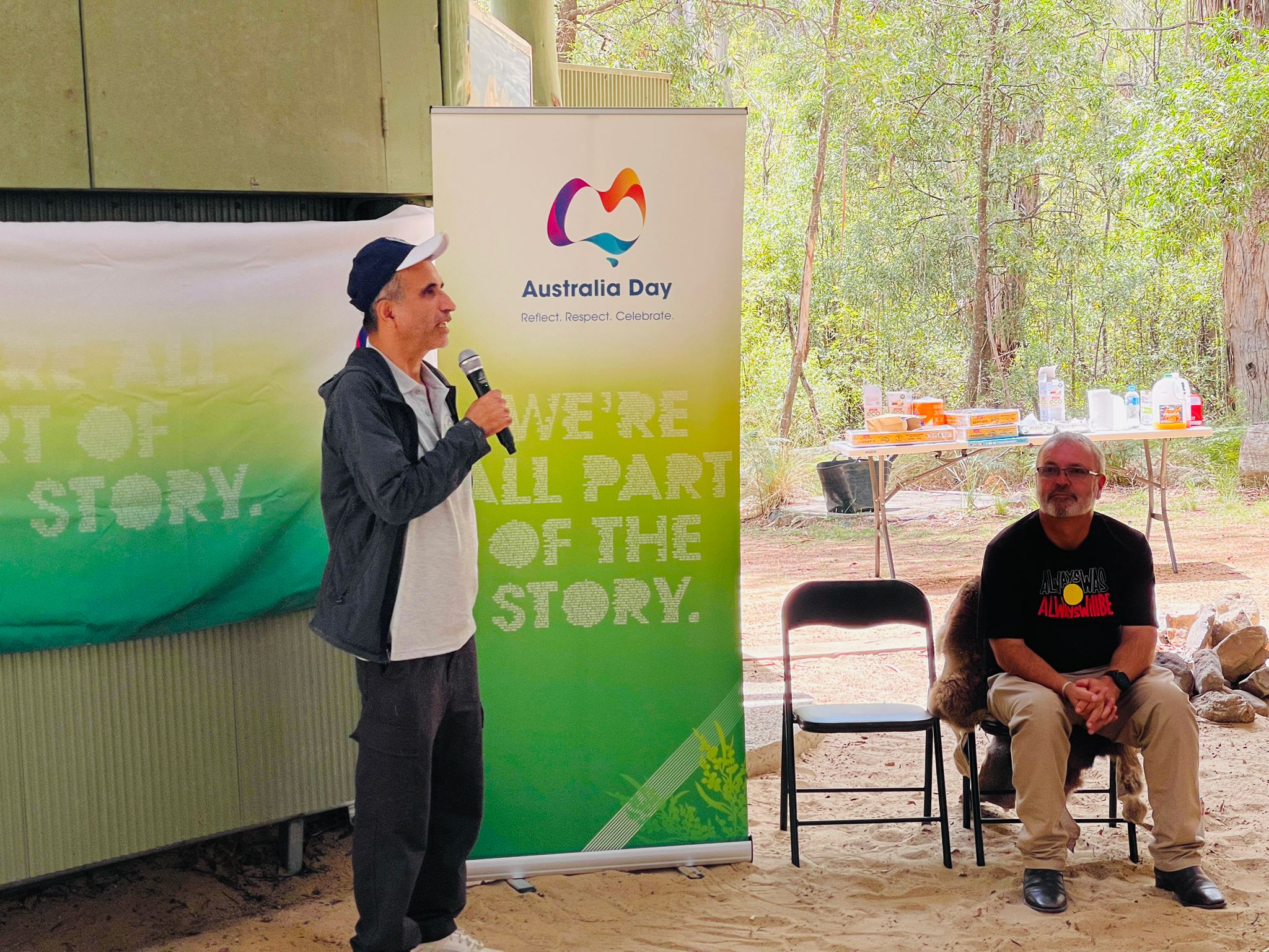 Dr. Ojha during Australia Day Event at Tidbinbilla Nature Reserve